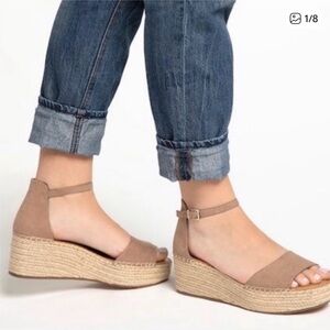 Kelly & Katie Brown Espadrille Wedges